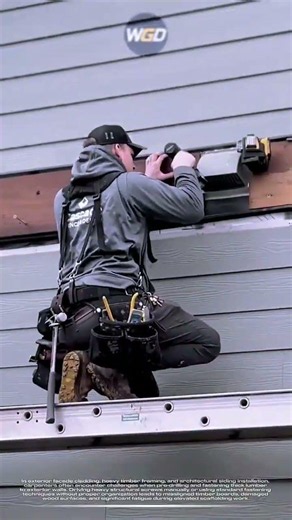 Smart carpentry workflow: Heavy timber fastening skill for secure exterior facade installation