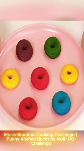 Cooking Challenge with Grandma: Fun Donuts and Burgers