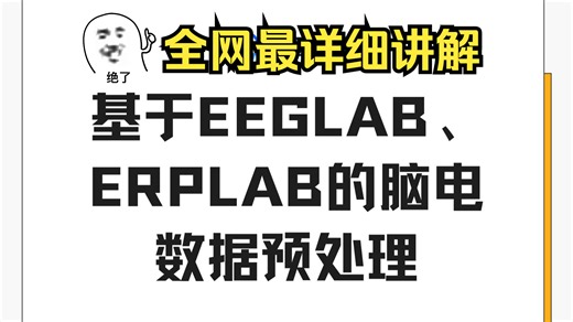 基于EEGLAB，ERPLAB的脑电数据预处理