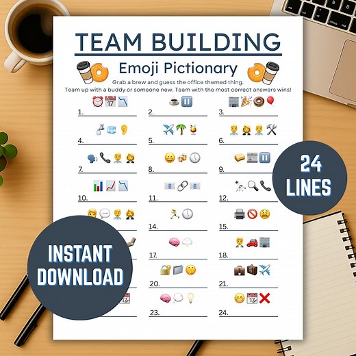 Team Building Emoji Game – Printable Fun Activity for the Office– Engage Your Team With a Quick, Interactive Emoji Challenge – PDF - Etsy Canada