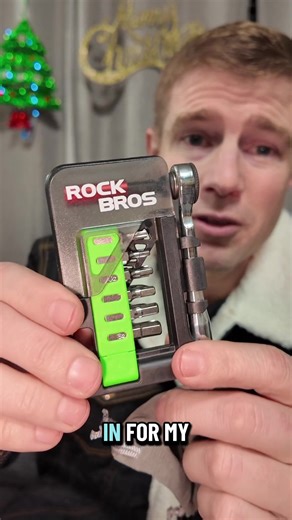 ROCKBROS Mini Ratchet Tool Set with Alloy Extension Rod Magnetic Handle & 12 Sets of Screwdriver Bits for Bicycle Repair#bike #screwdriver #tools #mini