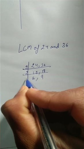 LCM of 24 and 36 #maths #math #mathconcepts #lcm #mathematics #khangsresearchcentre