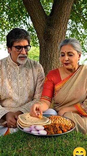 Love in the Fields ❤️ | Jaya Prepares Food for Amitabh While He Works 🌾#ai #trending #viral #shorts