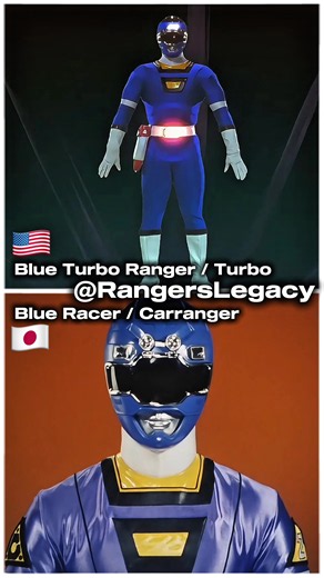 Justin Stewart / Blue Turbo Ranger (Power Rangers Turbo) VS. Naoki Domon / Blue Racer (Gekisou Sentai Carranger) #PowerRangers #PowerRangersTurbo #SuperSentai #GekisouSentaiCarranger #Tokusatsu