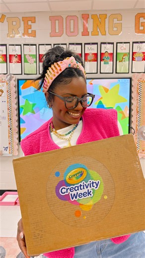 Courtney - Miss Brink on Instagram: "Kindness and Creativity...what’s more important than that?!🤩💖🌈✨ So, celebrate both during Creativity Week with @crayola! It’s a FREE 7 day celebration of creativity in schools, libraries, and homes! This year’s theme? Color Inspires Creativity! 🖌️🎨🌈💖✨ When you sign up, you gain access to TONS of free resources like celebrity read alouds, crafts, hands-on activities, and MORE! 💻👩🏾‍🏫✂️✨ 13 MILLION students joined in last year, let’s top that this yea
