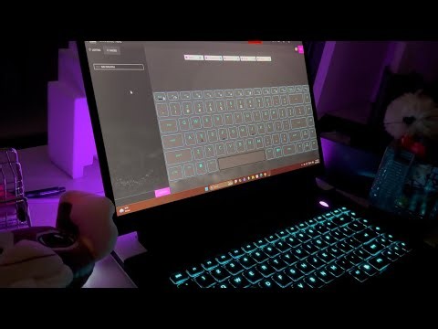 Alienware RGB Keyboard Static (Default Blue) Effect | Clean Visual Demo
