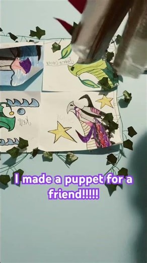 Puppet for a friend!!!! #puppets #cup #art