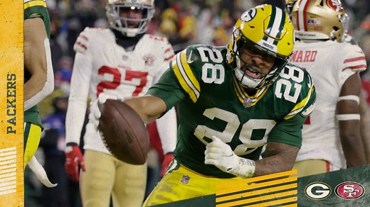 Packers strike first, AJ Dillon follows strong O-line push for TD | Packers vs. 49ers