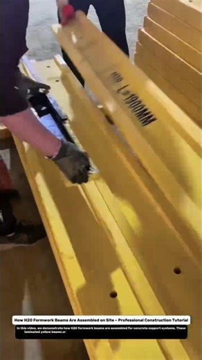 How H20 Formwork Beams Are Assembled on Site – Professional Construction Tutorial.