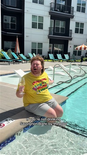 Give me two bottles of Sauvignon Blanc by the pool… #fy #fyp #fypシ | pool