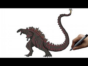 How to draw shin godzilla 4th form