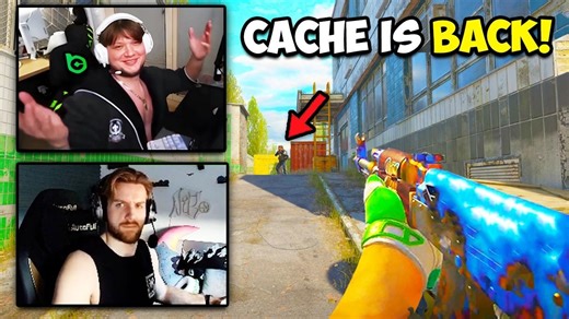 【CS2】职业选手首次挑战 CS2 全新 Cache 地图！