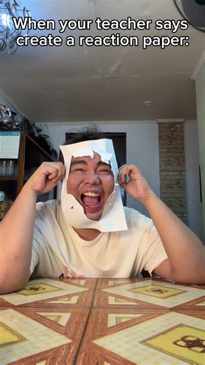 When your teacher says create a reaction paper: #funny #humorvibes #funnypictures #comedy #funny