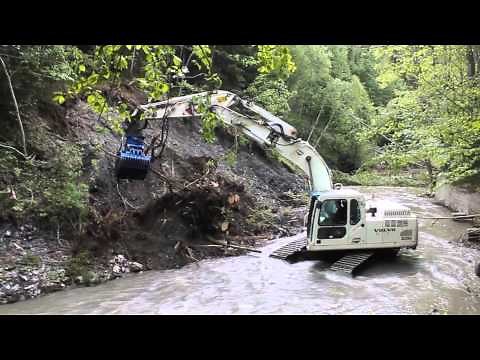 Curage de rivière ~ Volvo 210B & Kaiser S2 4X4 - ERM | Flumet {HD}