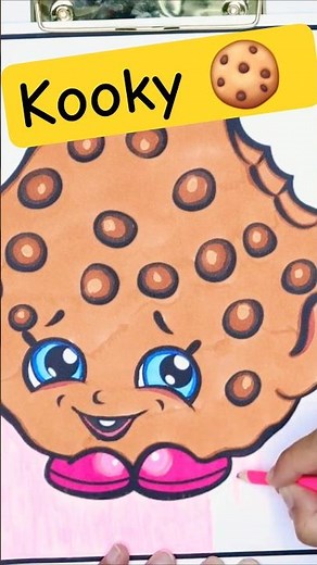 Kooky Cookie Colouring 🍪 #shopkinsworld #coloringforkids #coloring