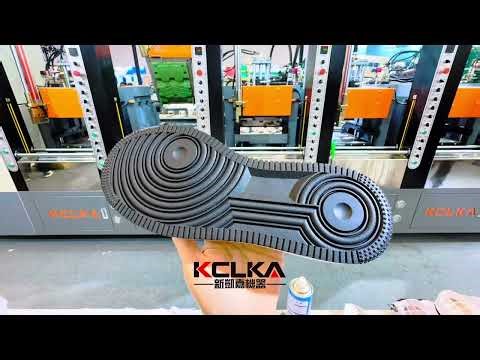 双色橡胶射出成型机做单/双色鞋底 Two color RUBBER injection machine to make single/two color sole