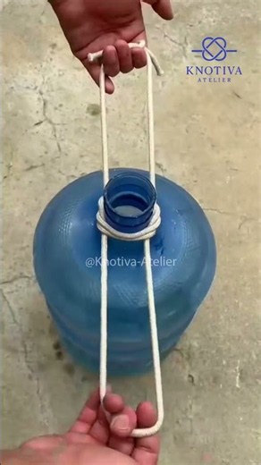 Easy Rope Handle Trick for Water Jugs!