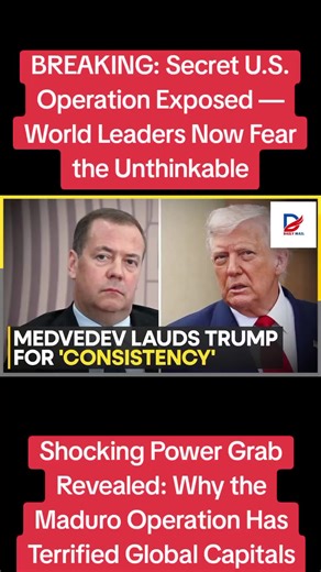 #medvedev #trump #russia US President Donald Trump’s actions in Venezuela are “illegal,” but also have a “certain consistency,” Russian Security Council Deputy Chair Dmitry Medvedev said on Sunday. In remarks to state news agency Tass, Medvedev, who also once served as Russia’s president, described the US capture of Venezuelan President Nicolas Maduro and his wife Cilia Flores as a “clear violation of international law.” #medvedev #trump