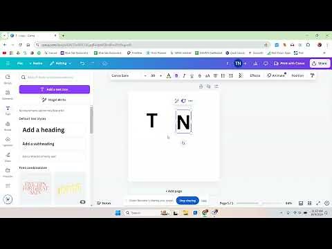 Part 1 - How to Make a Monogram in Canva