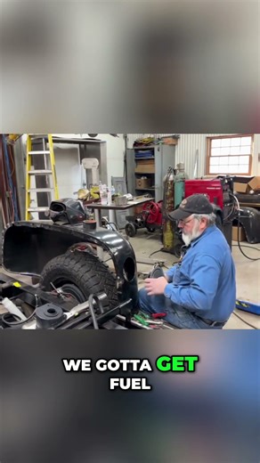 Old Truck's Dangerous Fuel Tank Moved for Safety!