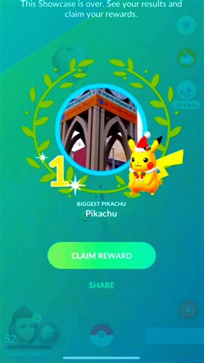 🏆 Pokémon Showcase Reward Claimed! Pokémon GO #pokemongo #pokemon #shorts