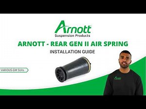 Arnott Rear Generation II Air Spring Installation Video for various GM SUVs