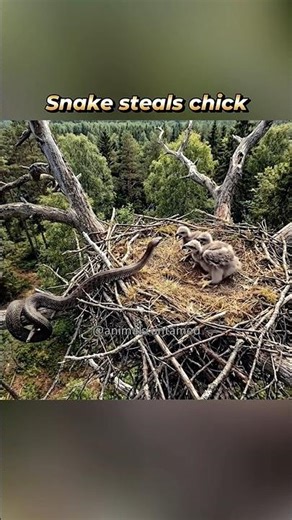 Eagle Cam – Snake steals Chick, Eagle takes Revenge #eaglecam #snake #eagle #eaglenest #wildlife