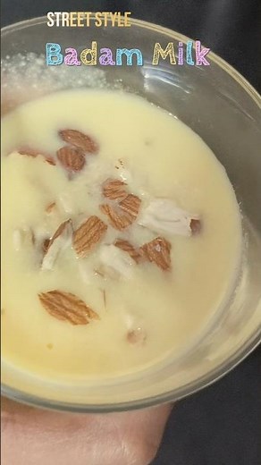 Creamy Badam Milk Recipe🤤| Healthy Almond Drink #badammilk #almondmilk #shorts #ytshorts #drinks