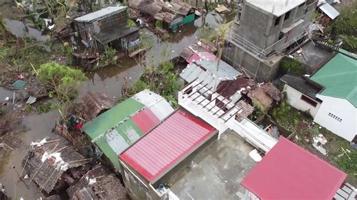 Super Typhoon Man-yi aftermath captured in drone video