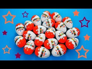 20 Kinder Surprise Eggs [UNBOXING] Jajko Niespodzianka Huevo Sorpresa Kinder Überraschung
