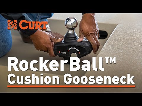CURT RockerBall™ Cushion Hitch Gooseneck Ball – For Stress-Free & Comfortable Towing
