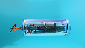 Building a LEGO-Powered Submarine with Depth Control by Brick Experiment Channel https://bit.ly/3mfHoNo | Beyond the Brick
