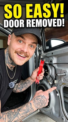 I can't believe it's this simple to remove a door card #carrepair #cars