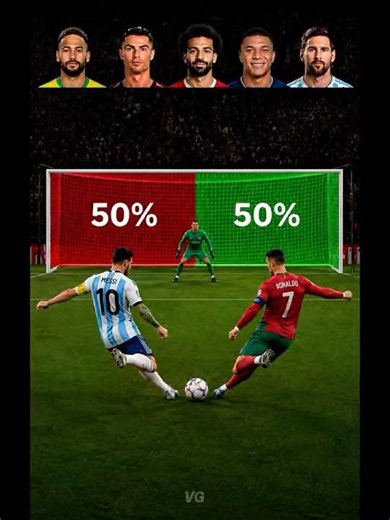 Neymar vs Ronaldo vs Messi vs Salah vs Mbappé | Insane Penalty Shootout! 🤯⚽ #cr7 #ronaldo #messi