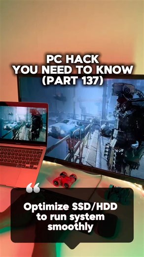 Optimize your SSD/HDD to run system smoothly #pctips #windows #Tech #viral #shorts #shortvideo #ssd