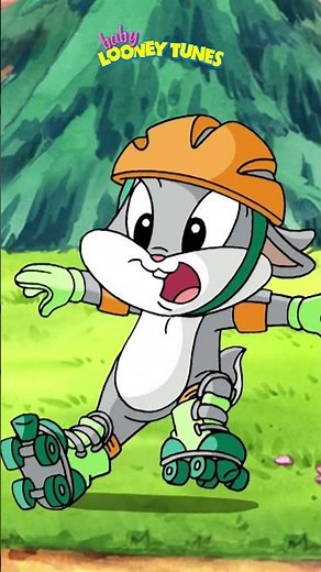 Bugs tries roller skating for the first time | Baby Looney Tunes | Cartoonito #RollerSkating
