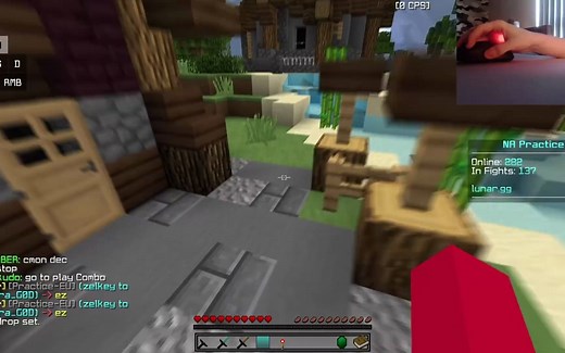 我的世界抖动点击教程 how to jitterclick tutorial (handcam + sounds)