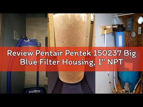 Review Pentair Pentek 150237 Big Blue Filter Housing, 1" NPT #10 Whole House Heavy Duty Water Filter