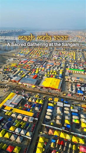 This winter, step toward something timeless! From 3 January to 15 February, Magh Mela 2026 transforms Prayagraj into a space of faith, reflection, and reverence. Be part of a sacred journey that endures across generations. | Uttar Pradesh Tourism