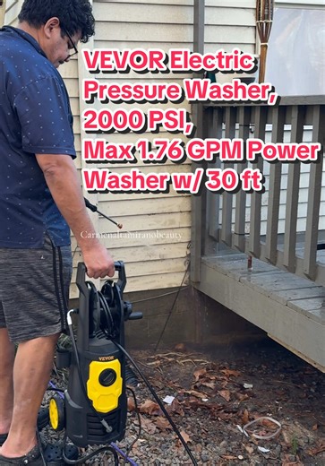 VEVOR Electric Pressure Washer, TikTokShopBlackFriday, 2000 PSI, Max 1.76 GPM Power Washer w/ 30 ft Hose & Reel, 5 Quick Connect Nozzles, Foam Cannon, Portable to Clean Patios, Cars, Fences, Driveways, ETL Listed Heavy Duty VEVOR Super Brand Day #powerwash #powerwasher #vevortools #tiktokshopjumpstartsale #tiktokshopcreatorpicks