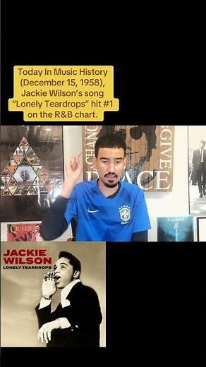 Jackie Wilson’s song “Lonely Teardrops” hit #1 on the R&B chart.#Jackiewillson#music1958