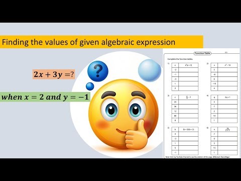 Finding values of algebraic expression