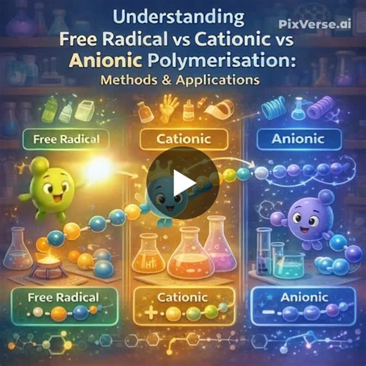 #polymerchemistry #polymerisation #materialsscience #chemicalengineering #industrialchemistry #freeradicalpolymerisation #anionicpolymerisation #cationicpolymerisation #polymerscience… | Swati Hunge