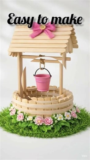 Cute Mini Well Craft with Ice Cream Sticks | Easy DIY Decoration Idea 💖
