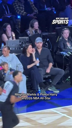 Prince Harry and Meghan Markle at the 2026 NBA All-Star Game