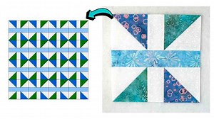 Quick and Easy Diamond Panes Quilt Block