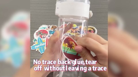 Surfing Stickers 100PCS, Summer Water Sports Stickers for Surfboard, Waterproof Vinyl Decals for Water Bottle Journal & Scrapbook, Waterproof Decals for Laptop Luggage Skateboard Guitar