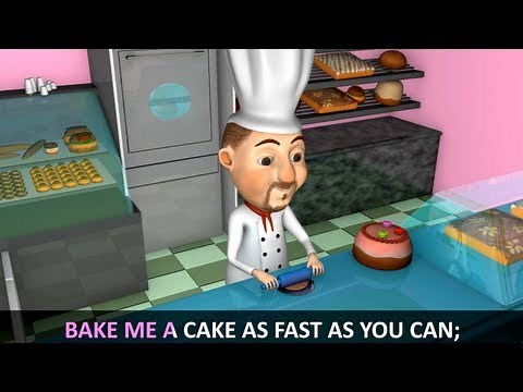 Pat A Cake with Lyrics - Children's Nursery Rhymes Song by eFlashApps