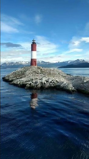 🇦🇷 Les Eclaireurs Lighthouse (Beagle Channel), Argentina. #lighthouse #travel #shortsfeed