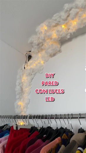 Decoración con luces LED y algodón para tu habitación